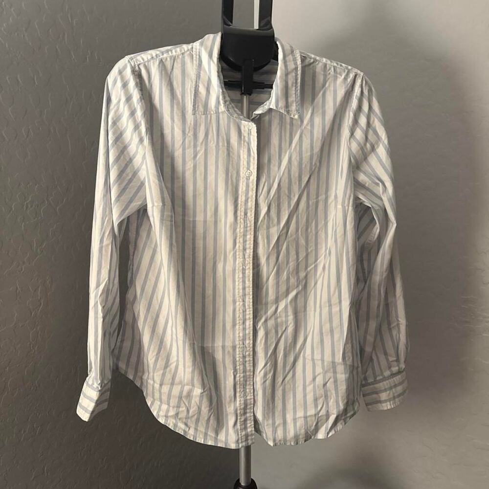 White and Blue Blouse (size XL)